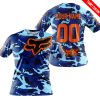LIMITED EDITION PRODUCTS - US NAVY V1 - FOX RACING - CUSTOM NAME - ORANGE - T-SHIRT