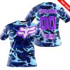 LIMITED EDITION PRODUCTS - US NAVY V1 - FOX RACING - CUSTOM NAME - PURPLE - T-SHIRT