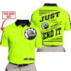 PREMIUM JUST FCKN GONNA SEND IT – CUSTOM NAME – SKI DOO – NEON V1 - POLO SHIRT