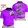 PREMIUM JUST FCKN GONNA SEND IT – CUSTOM NAME – SKI DOO – PURPLE V1 - POLO SHIRT
