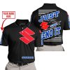 PREMIUM JUST FCKN GONNA SEND IT – CUSTOM NAME – SUZUKI - BLUE BLACK - POLO SHIRT
