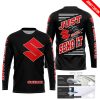 PREMIUM JUST FCKN GONNA SEND IT – CUSTOM NAME – SUZUKI - RED BLACK - JERSEY