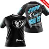 PREMIUM JUST FCKN GONNA SEND IT – CUSTOM NAME – THOR – SKY BLUE BLACK - T-SHIRT
