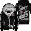 PREMIUM JUST FCKN GONNA SEND IT – CUSTOM NAME – TROY LEE DESIGNS – GREY BLACK - FLEECE ZIP HOODIE