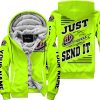 PREMIUM JUST FCKN GONNA SEND IT – CUSTOM NAME – TROY LEE DESIGNS – NEON V1 - FLEECE ZIP HOODIE