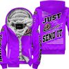 PREMIUM JUST FCKN GONNA SEND IT – CUSTOM NAME – TROY LEE DESIGNS – PURPLE V1 - FLEECE ZIP HOODIE