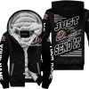 PREMIUM JUST FCKN GONNA SEND IT – CUSTOM NAME – TROY LEE DESIGNS – WHITE BLACK - FLEECE ZIP HOODIE