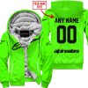 MOTOCROSS  -  LIMITED EDITION  -  ALPINESTARS  -  GREEN - FLEECE ZIP HOODIE