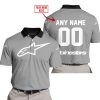 MOTOCROSS  -  LIMITED EDITION  -  ALPINESTARS  -  GREY - POLO SHIRT