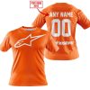 MOTOCROSS  -  LIMITED EDITION  -  ALPINESTARS  -  ORANGE - T-SHIRT