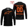 MOTOCROSS  -  LIMITED EDITION  -  ALPINESTARS  -  ORANGE V1 - JERSEY