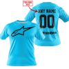 MOTOCROSS  -  LIMITED EDITION  -  ALPINESTARS  -  SKY BLUE - T-SHIRT