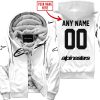 MOTOCROSS  -  LIMITED EDITION  -  ALPINESTARS  -  WHITE - FLEECE ZIP HOODIE