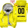 MOTOCROSS  -  LIMITED EDITION  -  ALPINESTARS  -  YELLOW - FLEECE ZIP HOODIE