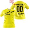 MOTOCROSS  -  LIMITED EDITION  -  ALPINESTARS  -  YELLOW - T-SHIRT