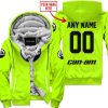 MOTOCROSS  -  LIMITED EDITION  -  CAN AM  -  NEON - FLEECE ZIP HOODIE