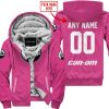 MOTOCROSS  -  LIMITED EDITION  -  CAN AM  -  PINK 1 - FLEECE ZIP HOODIE