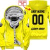 MOTOCROSS  -  LIMITED EDITION  -  CAN AM  -  YELLOW - FLEECE ZIP HOODIE