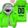 MOTOCROSS  -  LIMITED EDITION  -  FLY RACING  -  GREEN - FLEECE ZIP HOODIE