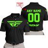 MOTOCROSS  -  LIMITED EDITION  -  FLY RACING  -  GREEN V1 - POLO SHIRT