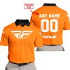 MOTOCROSS  -  LIMITED EDITION  -  FLY RACING  -  ORANGE - POLO SHIRT