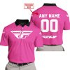 MOTOCROSS  -  LIMITED EDITION  -  FLY RACING  -  PINK 1 - POLO SHIRT
