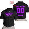 MOTOCROSS  -  LIMITED EDITION  -  FLY RACING  -  PURPLE V1 - POLO SHIRT