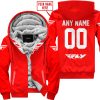 MOTOCROSS  -  LIMITED EDITION  -  FLY RACING  -  RED - FLEECE ZIP HOODIE