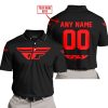 MOTOCROSS  -  LIMITED EDITION  -  FLY RACING  -  RED V1 - POLO SHIRT