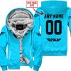 MOTOCROSS  -  LIMITED EDITION  -  FLY RACING  -  SKY BLUE - FLEECE ZIP HOODIE