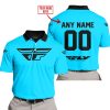 MOTOCROSS  -  LIMITED EDITION  -  FLY RACING  -  SKY BLUE - POLO SHIRT