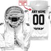 MOTOCROSS  -  LIMITED EDITION  -  FLY RACING  -  WHITE - FLEECE ZIP HOODIE