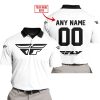 MOTOCROSS  -  LIMITED EDITION  -  FLY RACING  -  WHITE - POLO SHIRT