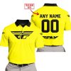 MOTOCROSS  -  LIMITED EDITION  -  FLY RACING  -  YELLOW - POLO SHIRT