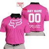 MOTOCROSS  -  LIMITED EDITION  -  FOX RACING  -  PINK 1 - POLO SHIRT