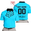 MOTOCROSS  -  LIMITED EDITION  -  FOX RACING  -  SKY BLUE - POLO SHIRT