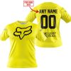 MOTOCROSS  -  LIMITED EDITION  -  FOX RACING  -  YELLOW - T-SHIRT