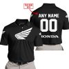 MOTOCROSS  -  LIMITED EDITION  -  HONDA  -  BLACK - POLO SHIRT