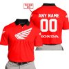 MOTOCROSS  -  LIMITED EDITION  -  HONDA  -  RED - POLO SHIRT