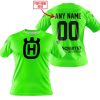 MOTOCROSS  -  LIMITED EDITION  -  HUSQVARNA  -  GREEN - T-SHIRT