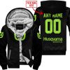 MOTOCROSS  -  LIMITED EDITION  -  HUSQVARNA  -  GREEN 1 V1 - FLEECE ZIP HOODIE