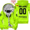 MOTOCROSS  -  LIMITED EDITION  -  HUSQVARNA  -  NEON - FLEECE ZIP HOODIE