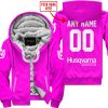 MOTOCROSS  -  LIMITED EDITION  -  HUSQVARNA  -  PINK - FLEECE ZIP HOODIE