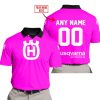 MOTOCROSS  -  LIMITED EDITION  -  HUSQVARNA  -  PINK - POLO SHIRT