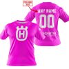 MOTOCROSS  -  LIMITED EDITION  -  HUSQVARNA  -  PINK - T-SHIRT