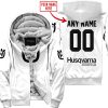 MOTOCROSS  -  LIMITED EDITION  -  HUSQVARNA  -  WHITE - FLEECE ZIP HOODIE