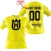 MOTOCROSS  -  LIMITED EDITION  -  HUSQVARNA  -  YELLOW - T-SHIRT