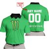MOTOCROSS  -  LIMITED EDITION  -  MONSTER  -  GREEN - POLO SHIRT