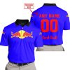 MOTOCROSS  -  LIMITED EDITION  -  REDBULL  -  BLUE - POLO SHIRT