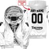 MOTOCROSS  -  LIMITED EDITION  -  TRIUMPH  -  WHITE - FLEECE ZIP HOODIE